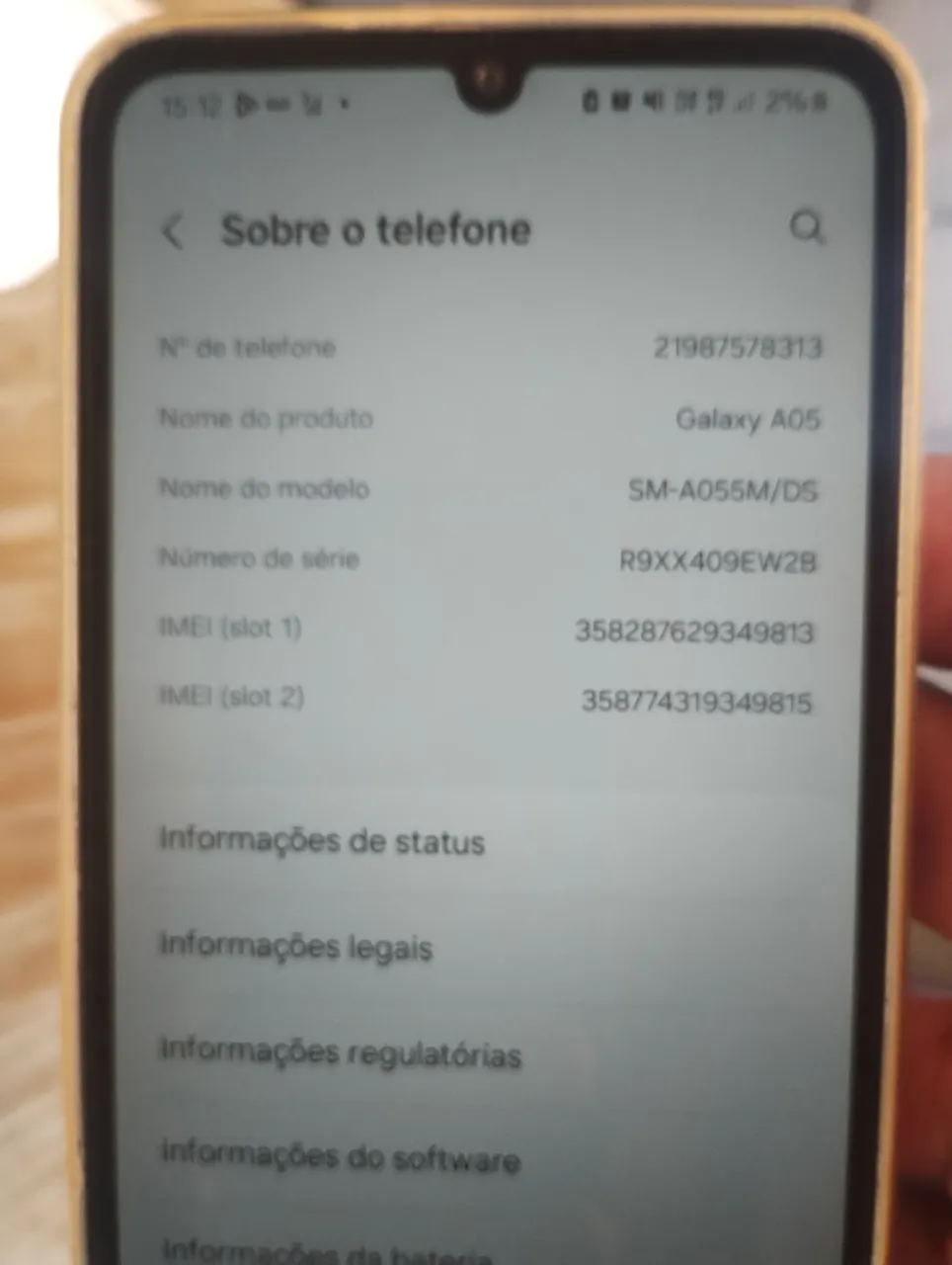 Vendo Galaxy A05 128 g novo aceito oferta