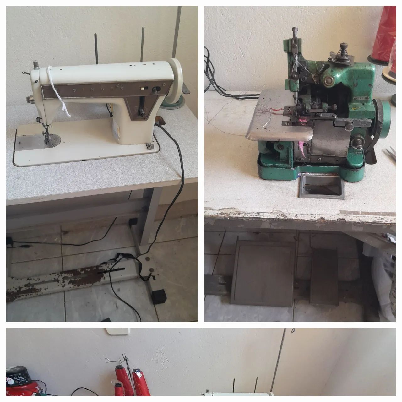 Vendo maquina reta e overlock chinesinha 