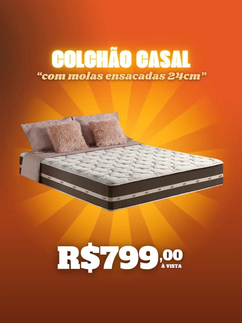 Colchão de Molas Ensacadas Acima de 24cm com Preço Lá em Baixo - Foto 3