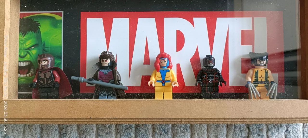 Quadro de 05 Minifigues Lego Marvel X Men  - Foto 3