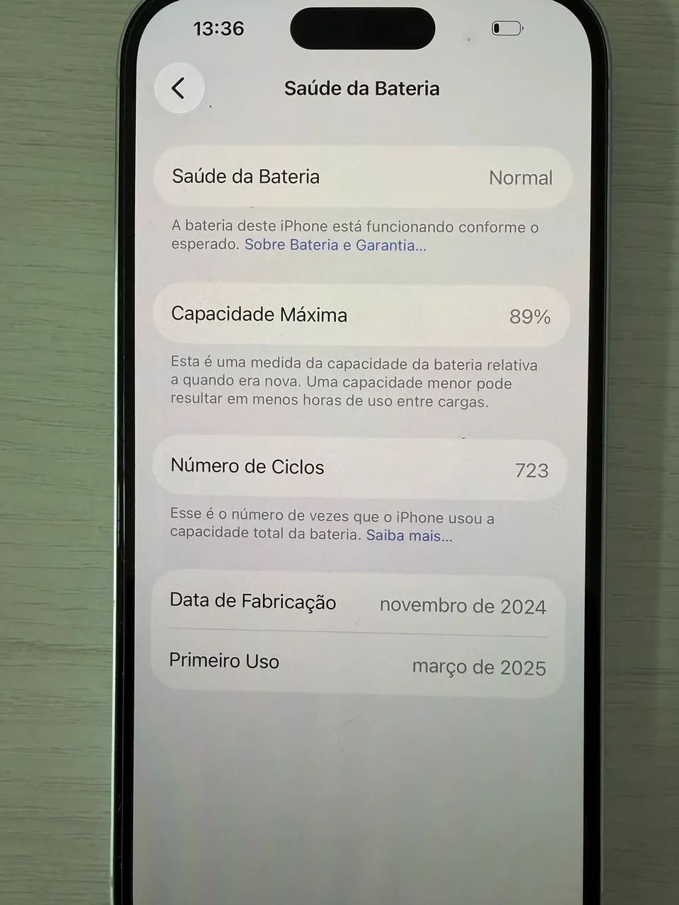 iPhone 15 com 128 gb Azul  - Foto 5