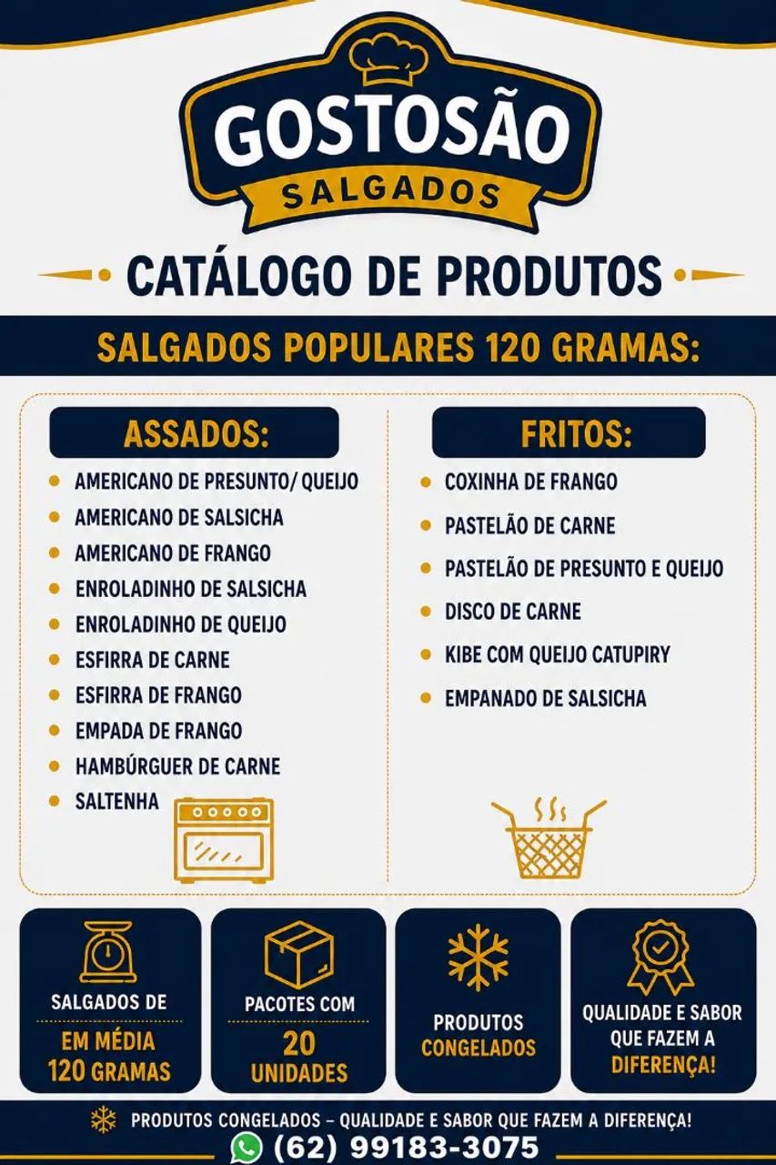SALGADOS POPULARES! LEIA O ANÚNCIO!