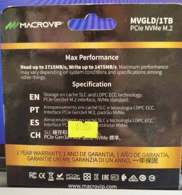 SSD M.2 NVMe 1TB - MVGLD/1TB - Foto 3