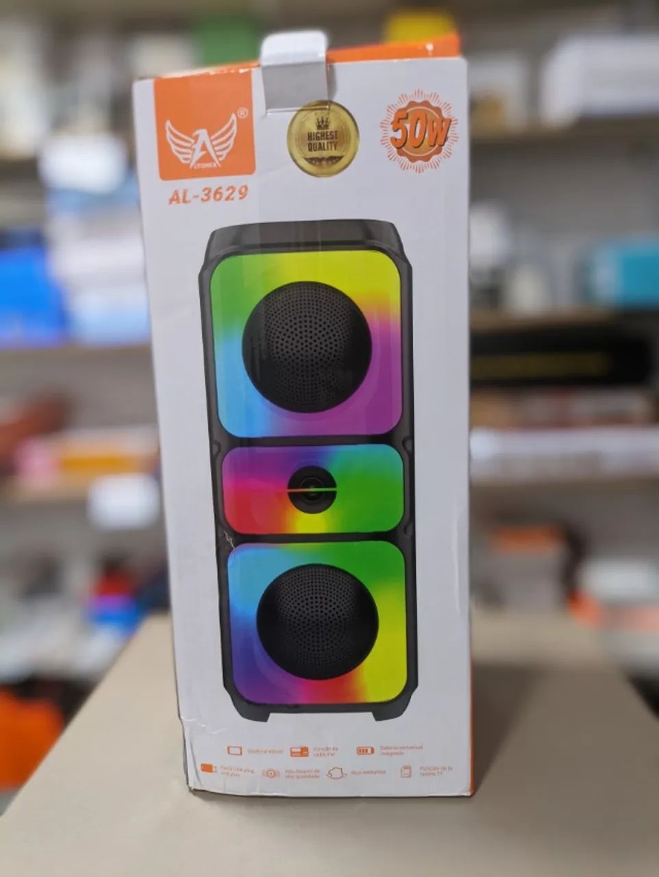 Caixa de Som Torre 50W Bluetooth + Entrega Grátis  - Foto 5