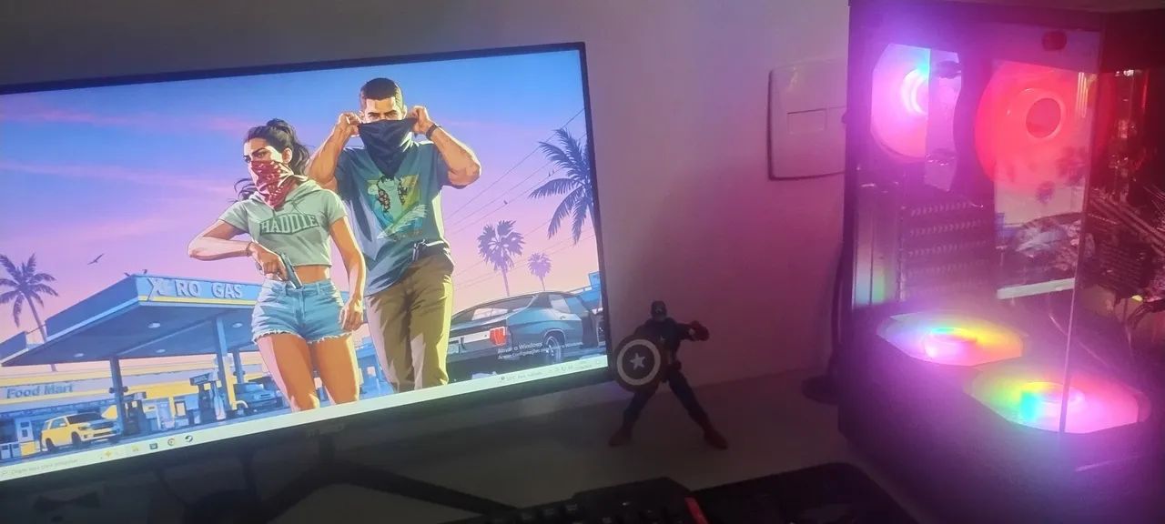Pc gamer (gabinete, teclado e mouse)