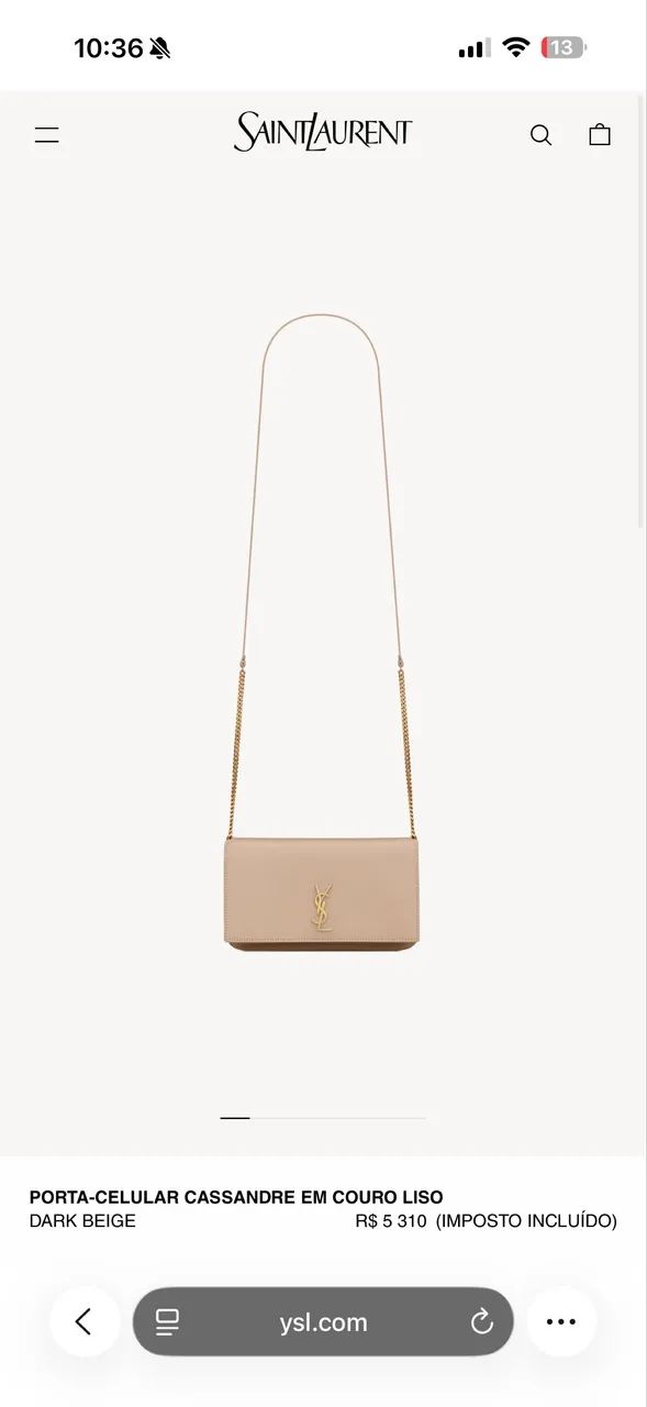 Bolsa Yves Saint Laurent Original 