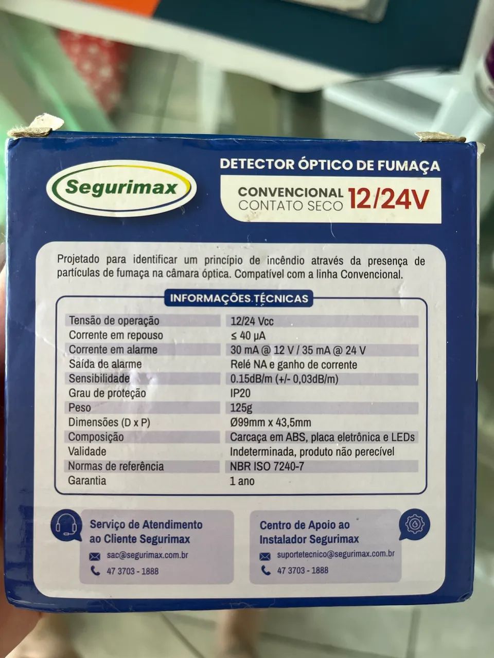 Detector de fumaça marca Segurimax - Foto 4