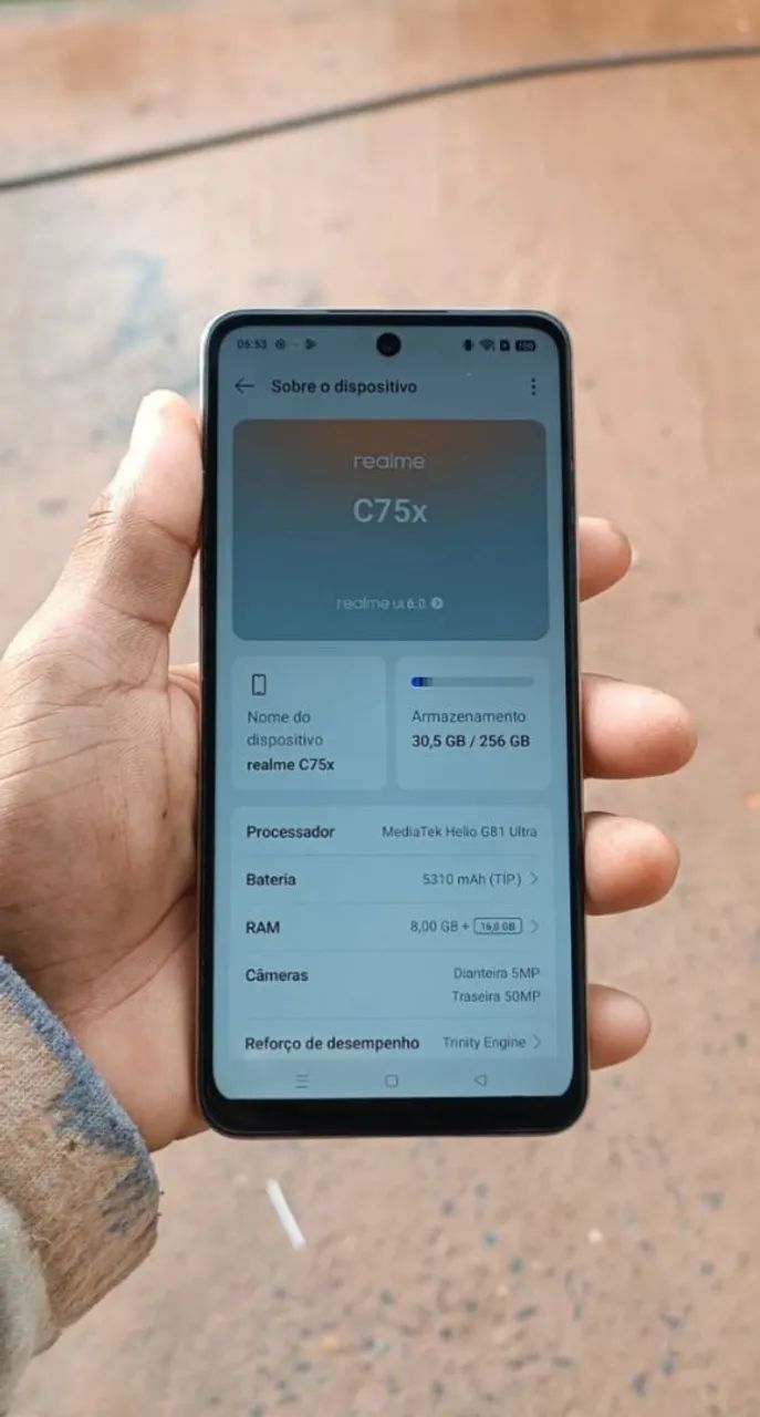 CELULAR  C75X 256 GB 8+16 RAM - Foto 2