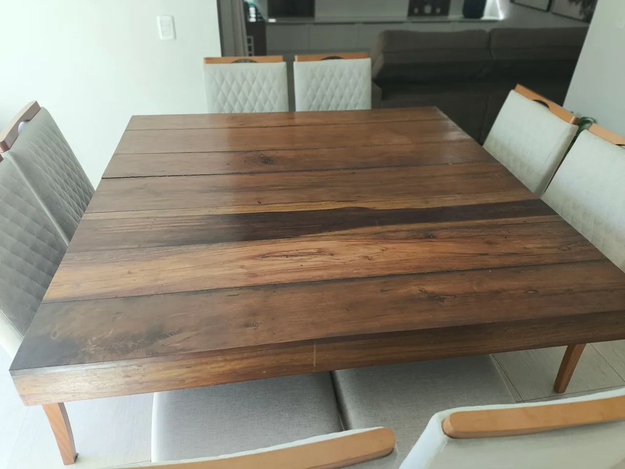 Mesa de madeira de demolição canela e peroba  - Foto 5