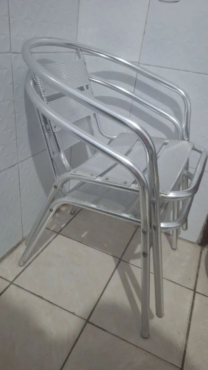 Cadeiras de alumínio para salas/terraço  - Foto 4