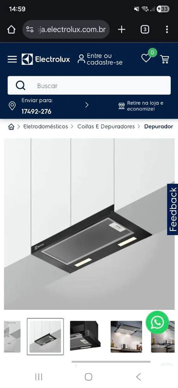 Depurador / Exaustor de Ar Electrolux - Foto 2