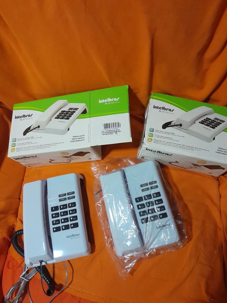 Telefone intelbras fixo tc50 premium para pabx ou condomínio escritório 