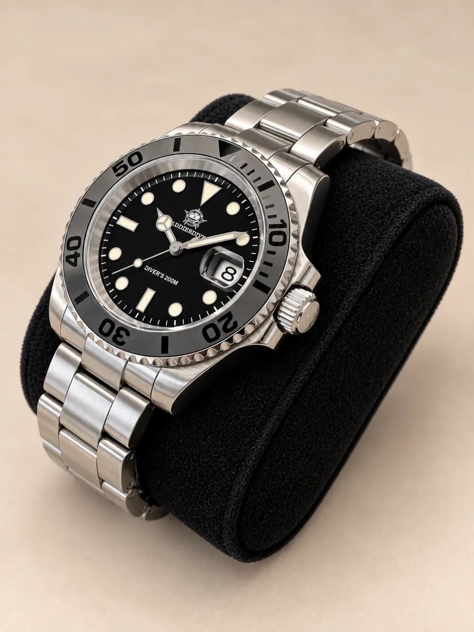 Relógio Addiesdive Yatch Master Black 41mm - Foto 5
