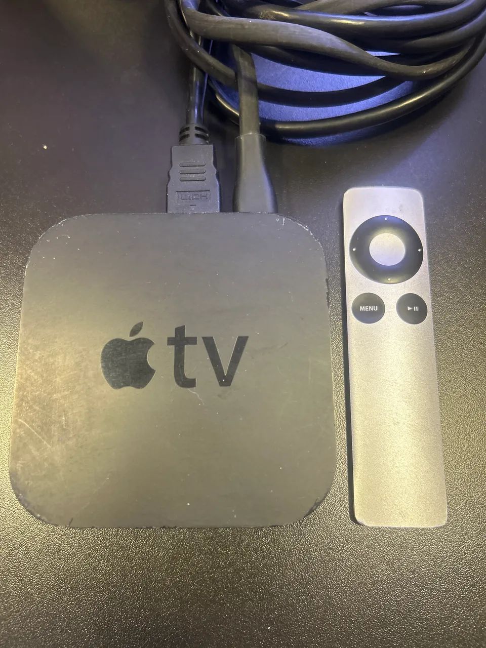 Apple TV 2ª geração A1378 com controle original e cabos funcionando