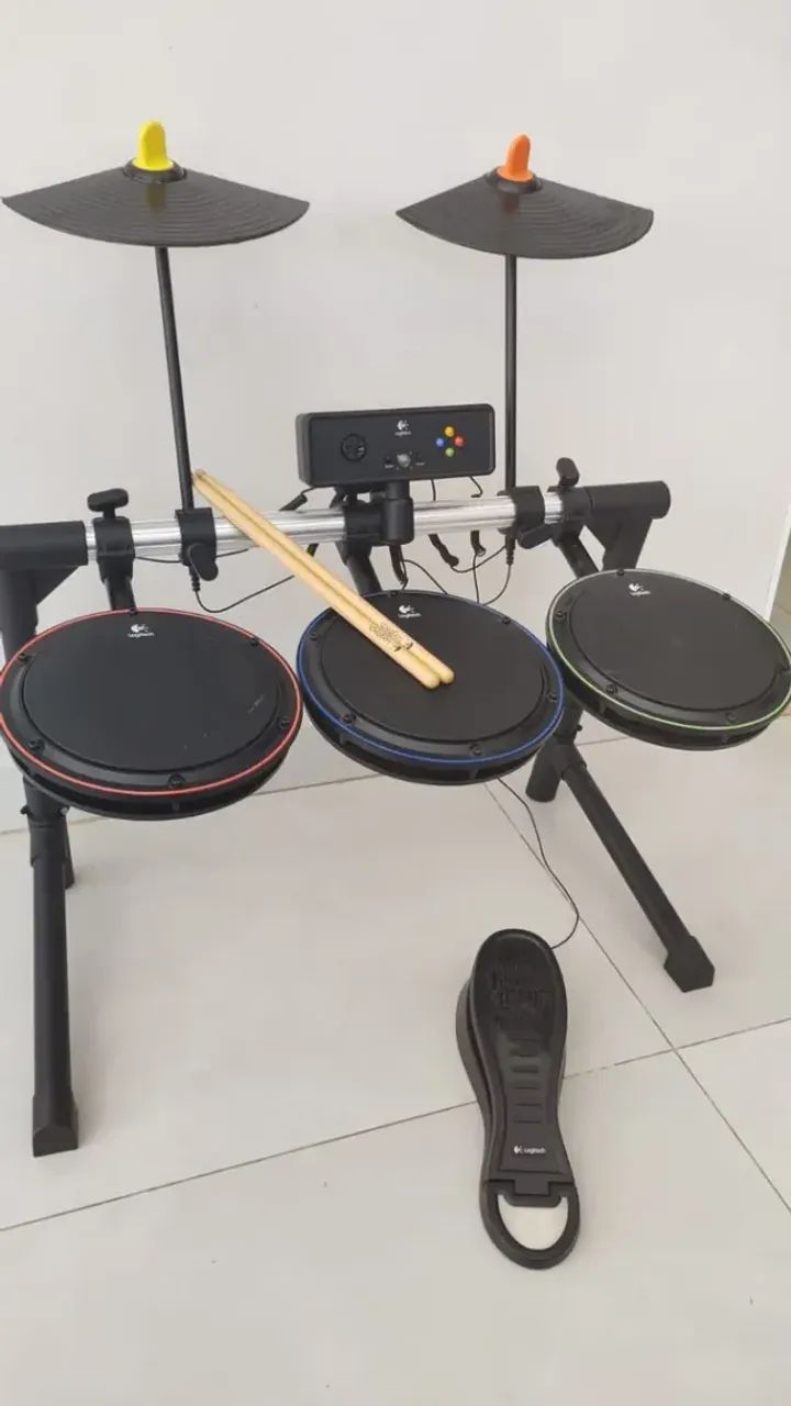 Bateria Guitar Hero Xbox 360 Logitech - Foto 3