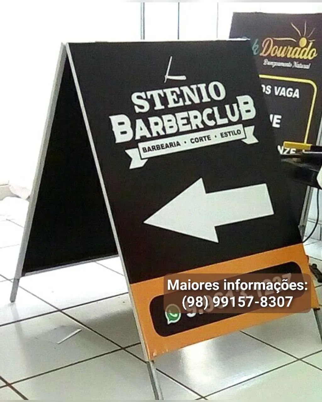 Cavaletes para propaganda de calçada, toldos, placas em geral  - Foto 3