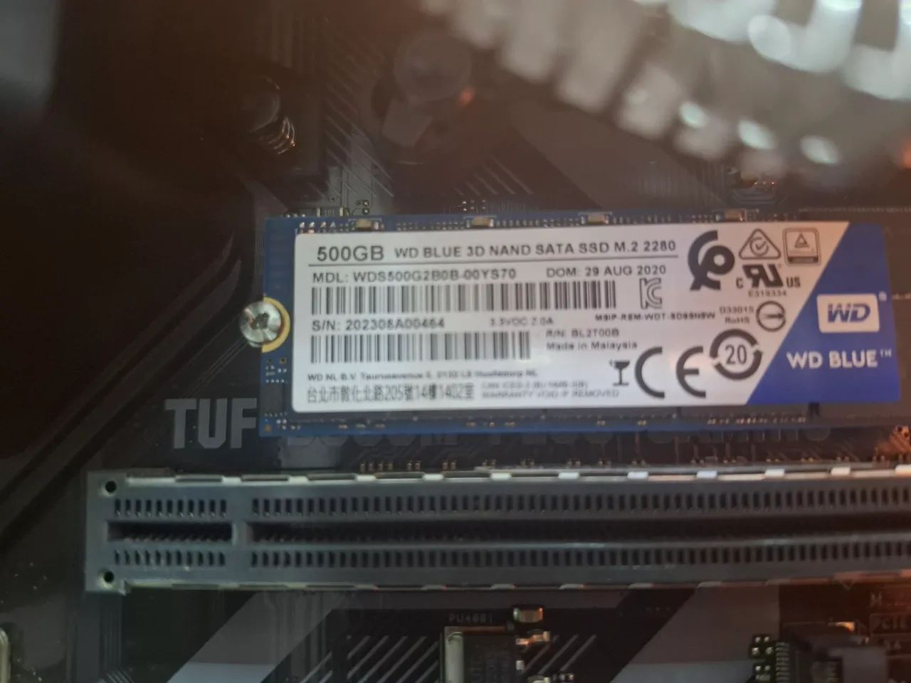 Nvme wd blue 500gb 