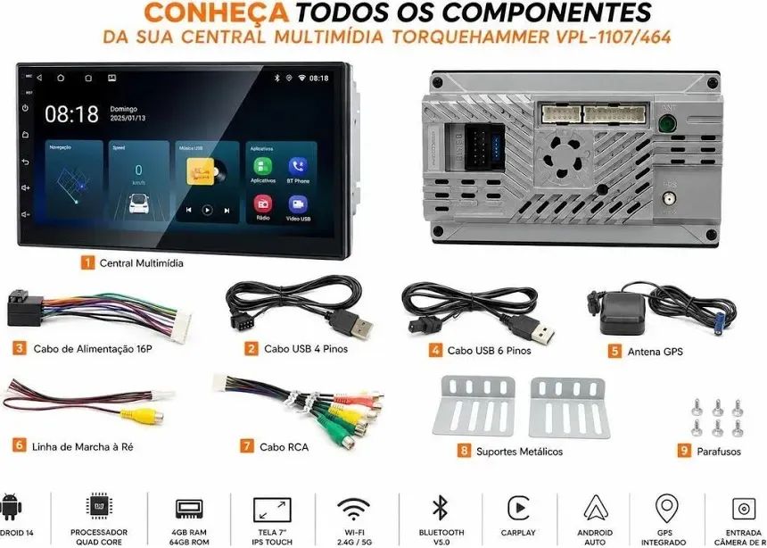 Multimídia 10 polegadas  - Foto 2