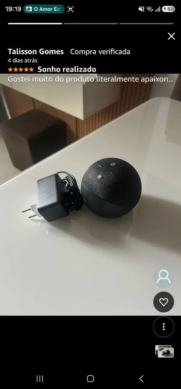 Echo Dot (Geração mais recente) | Smart speaker com Alexa