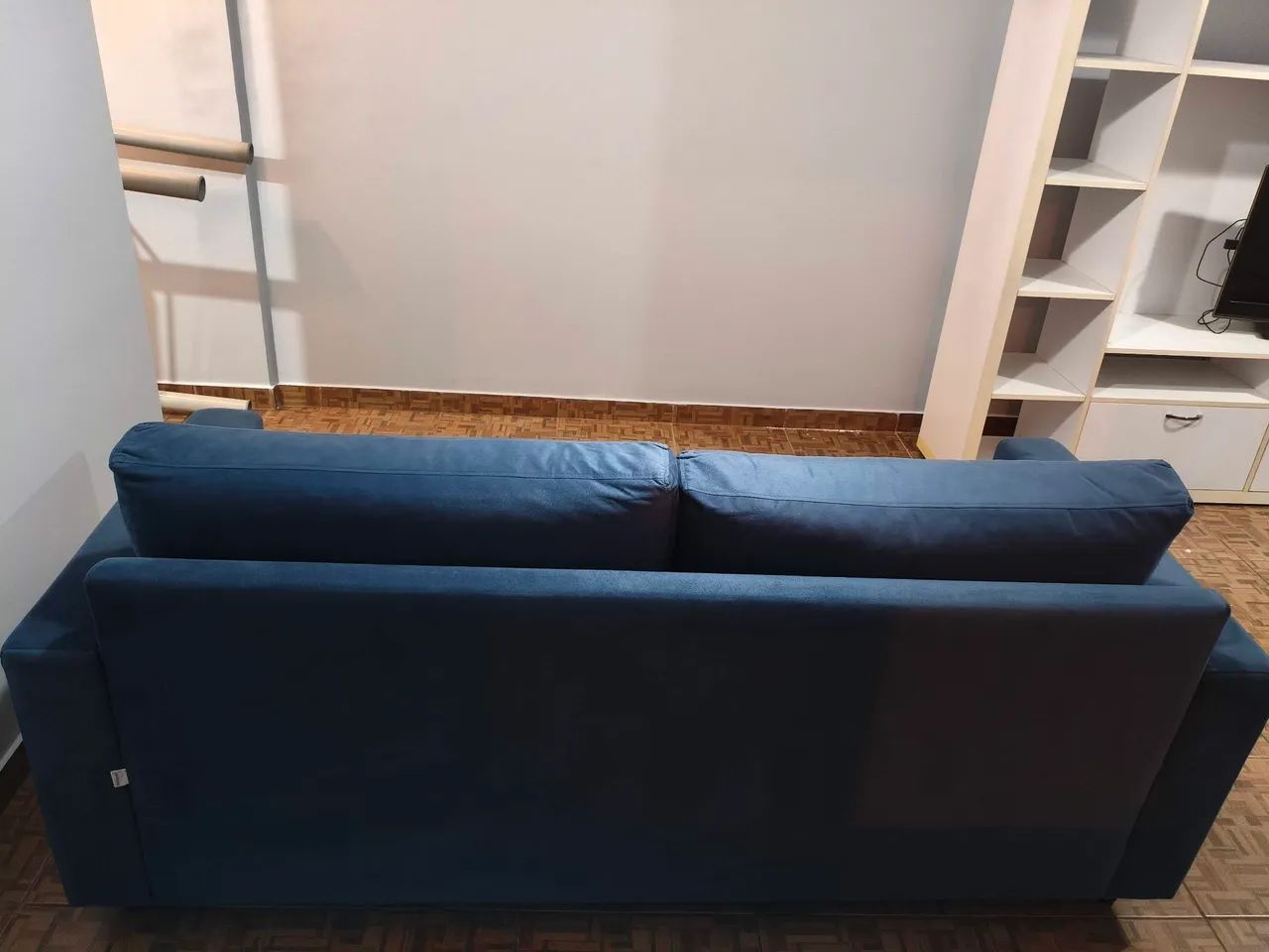 Sofá Tok&Stok MUY - 3 lugares - azul - praticamente novo - Foto 5