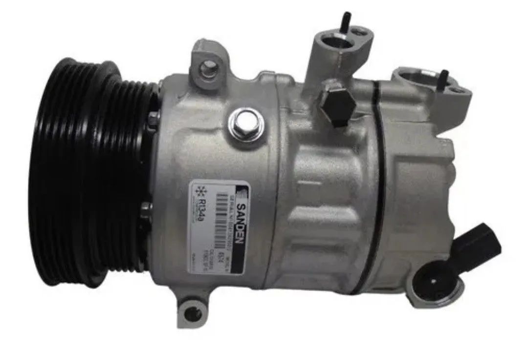 Compressor do ar condicionado Jetta 2.5 polia dupla - Foto 2