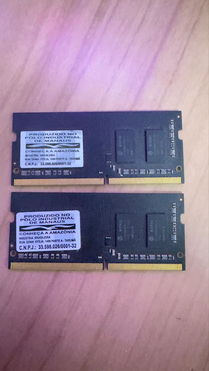 Memória RAM SODDIM DDR4 2x4 - Foto 2