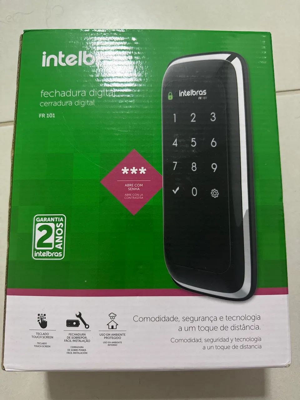 Fechadura digital Intelbras FR101