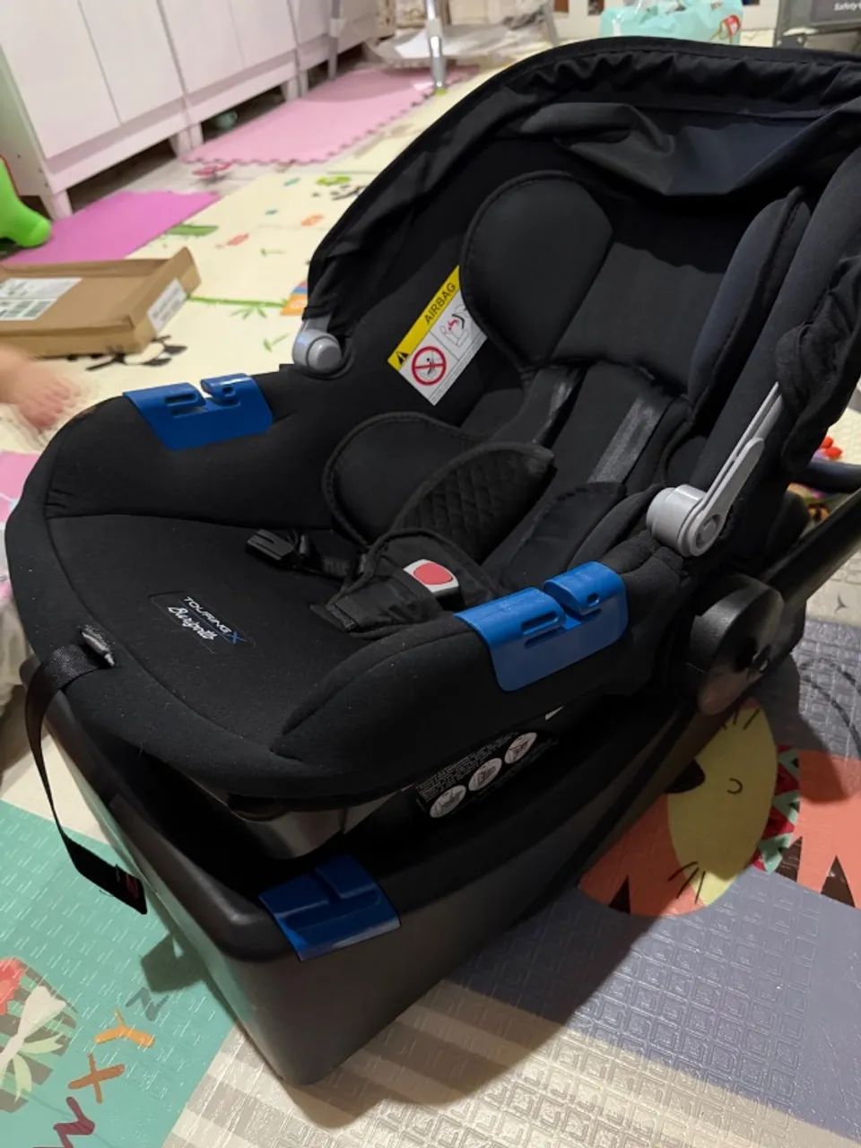 Bebê conforto Burigotto Touring com base para carro - Foto 3
