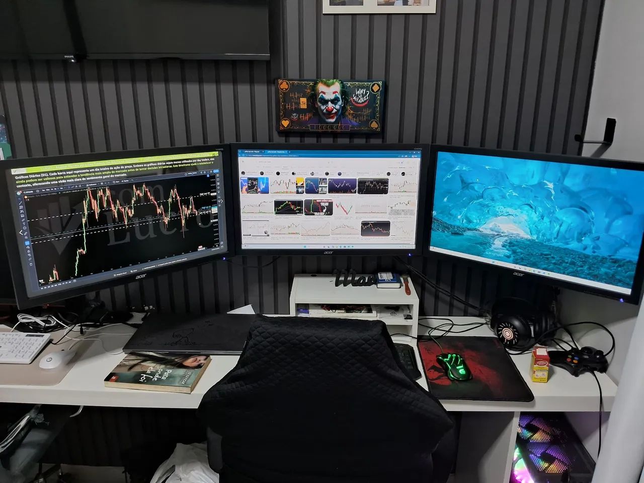 3 Monitores 24" acer