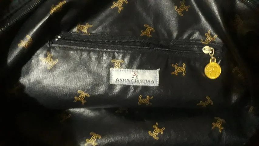 Bolsa italiana acolchoada de nylon - Anna Cristina - Foto 3