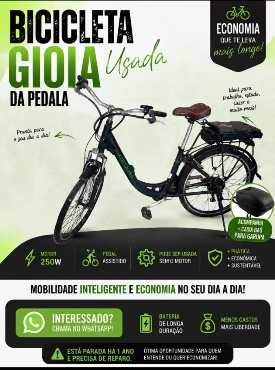 Bicicleta elétrica pedalla 