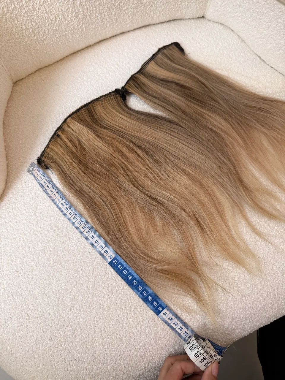 CABELO LOIRO HUMANO PREMIUM /2 TELAS PRONTAS - Foto 4