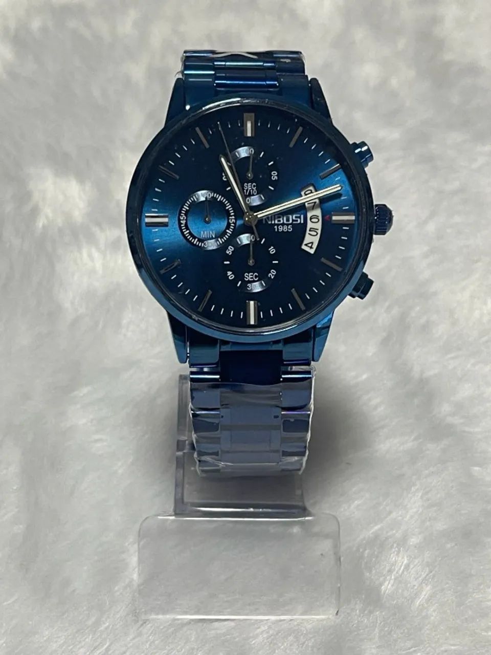 Relógio Nibosi Azul | Design Sofisticado, Elegância e Resistência - Foto 2