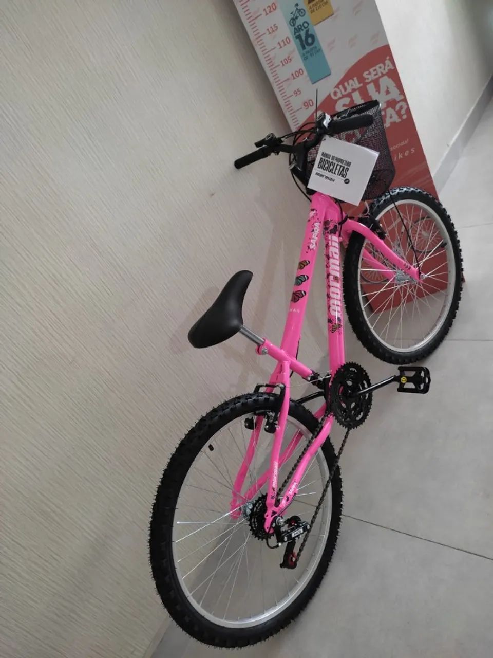 BICICLETA ARO 24 COM CESTINHA - Foto 3