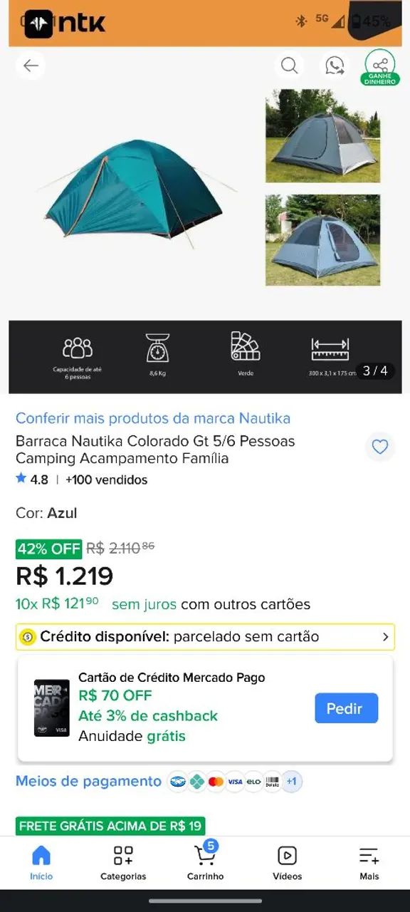 Barraca Nautika colorado GT 5/6 - Foto 4