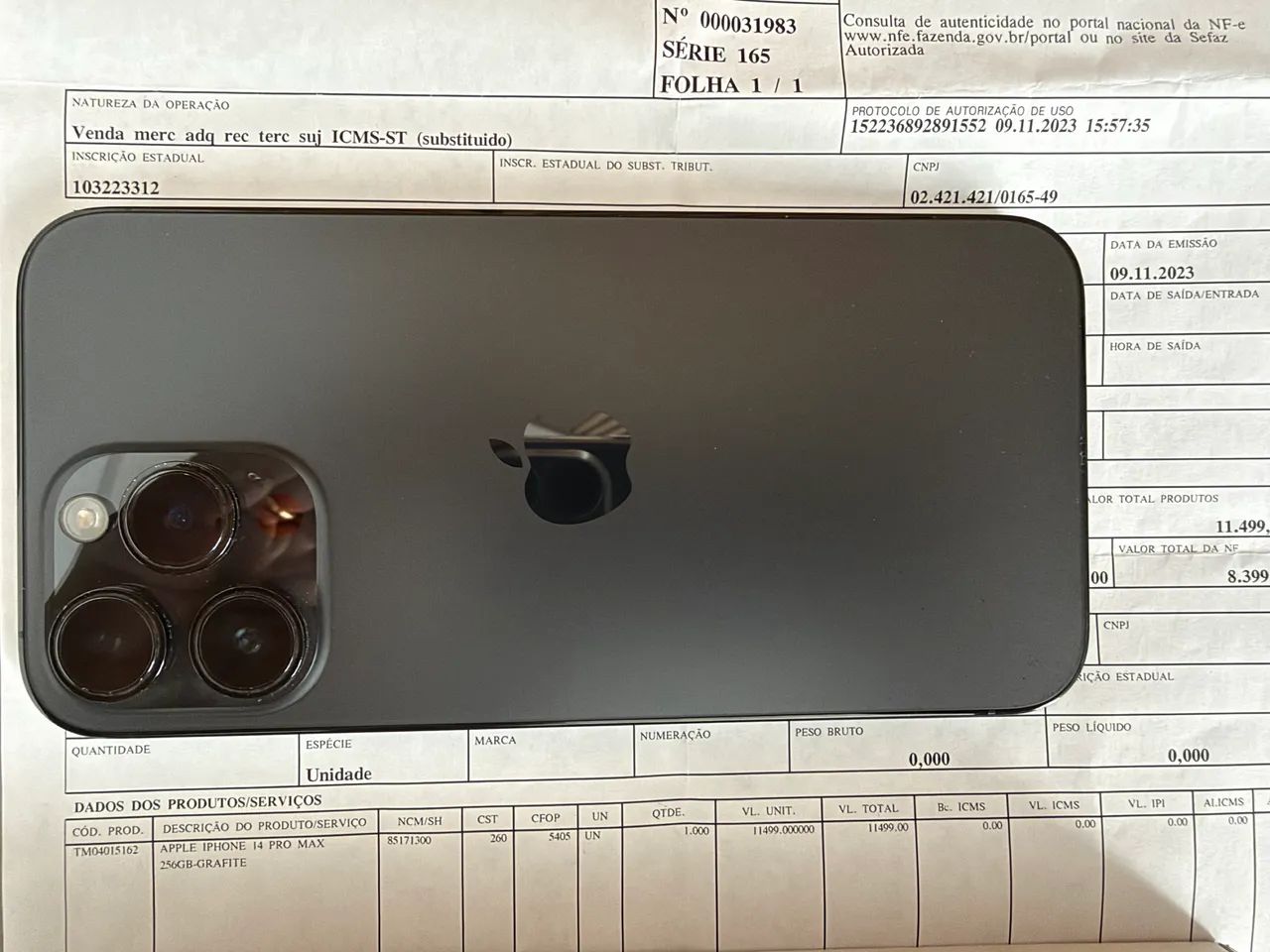 IPHONE 14 PRO MAX 256GB- GRAFITE - Foto 3