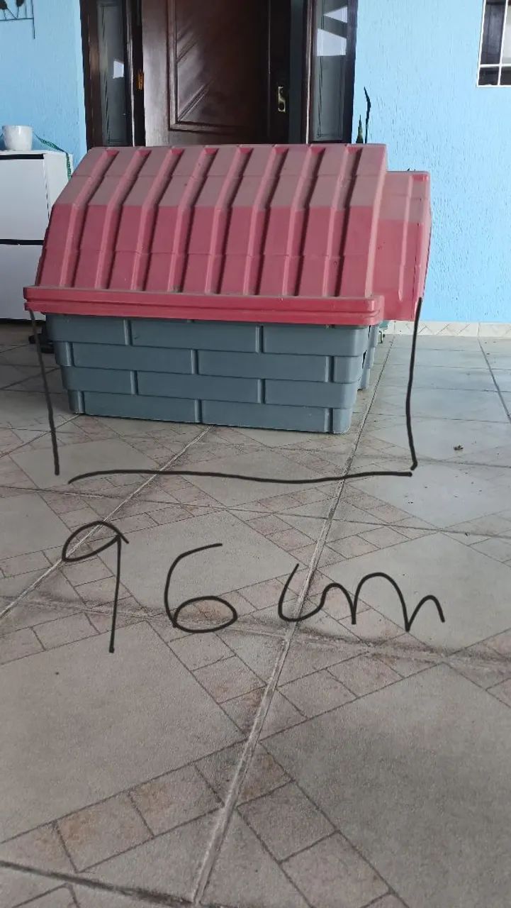 Casa de plástico rígido p/ cachorro  - Foto 5