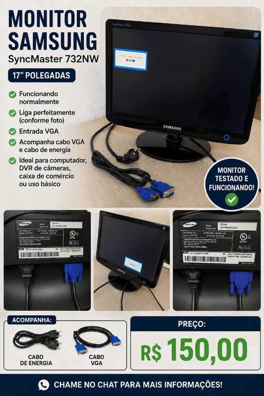 Monitor Samsung SyncMaster 732NW 17
