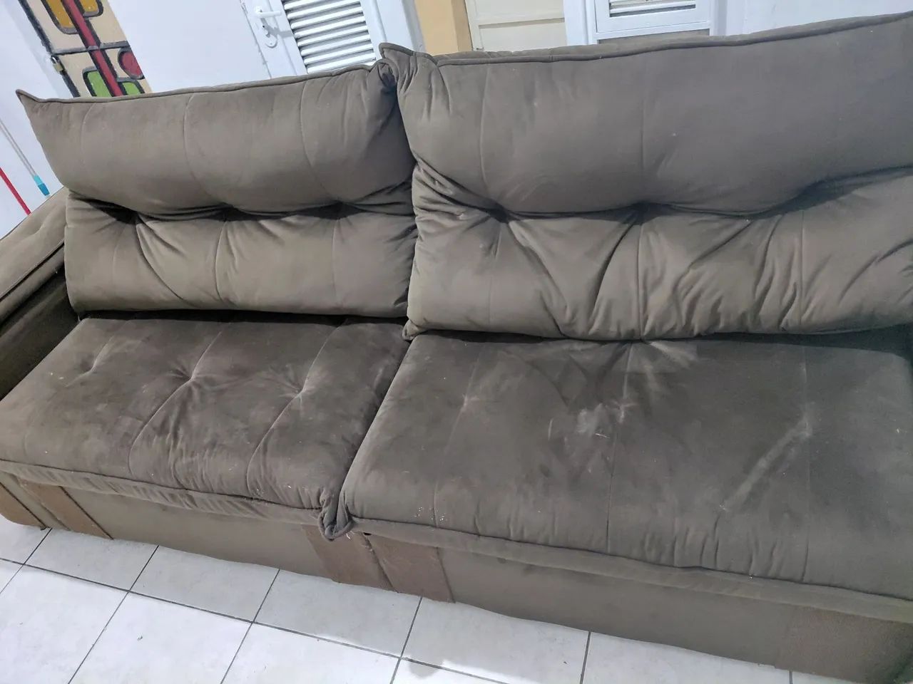 Sofá Kappesberg Atenas 2,60m retrátil e reclinável R$ 1.500 - Foto 3