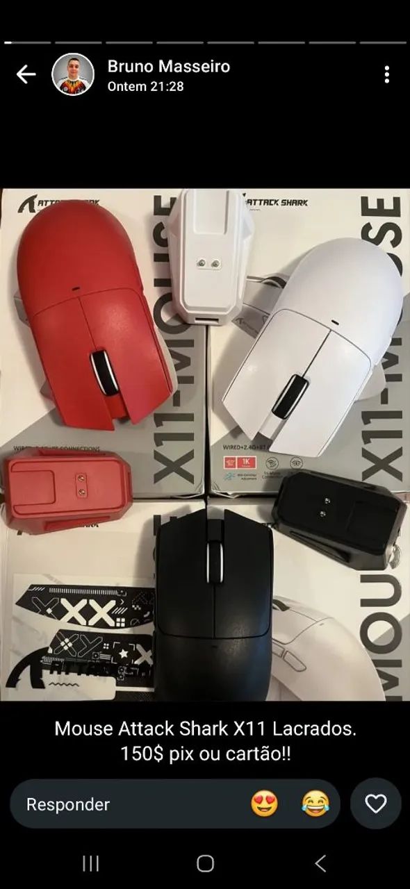 Mouse attack shark x11
