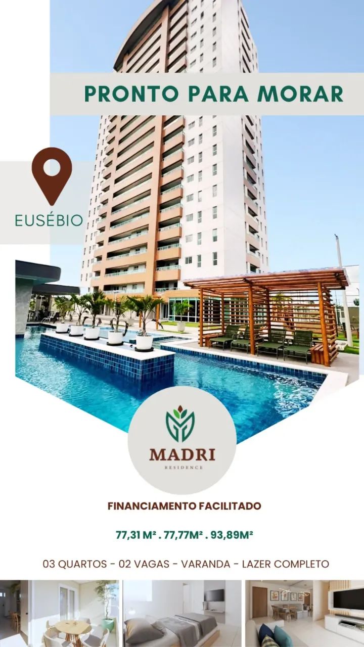 Condomínio Madri RESIDENCE (Centro de  Eusébio) Ceará