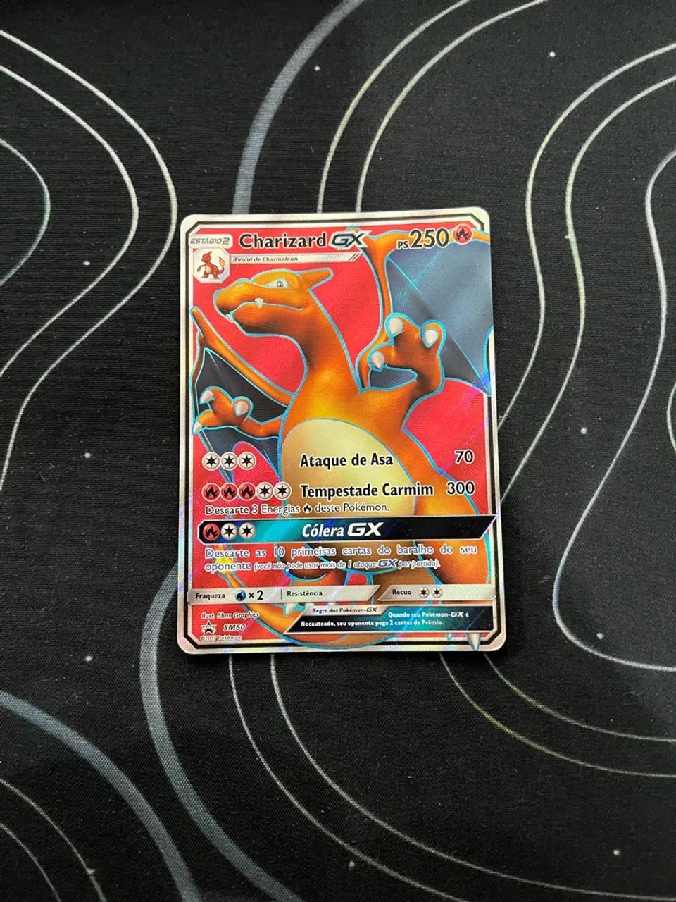 carta pokemon charizard gx SM60