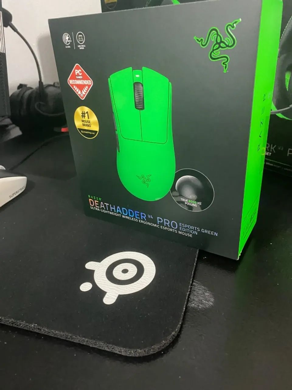 Mouse Razer DeathAdder V4 PRO - Green Edition - Foto 2