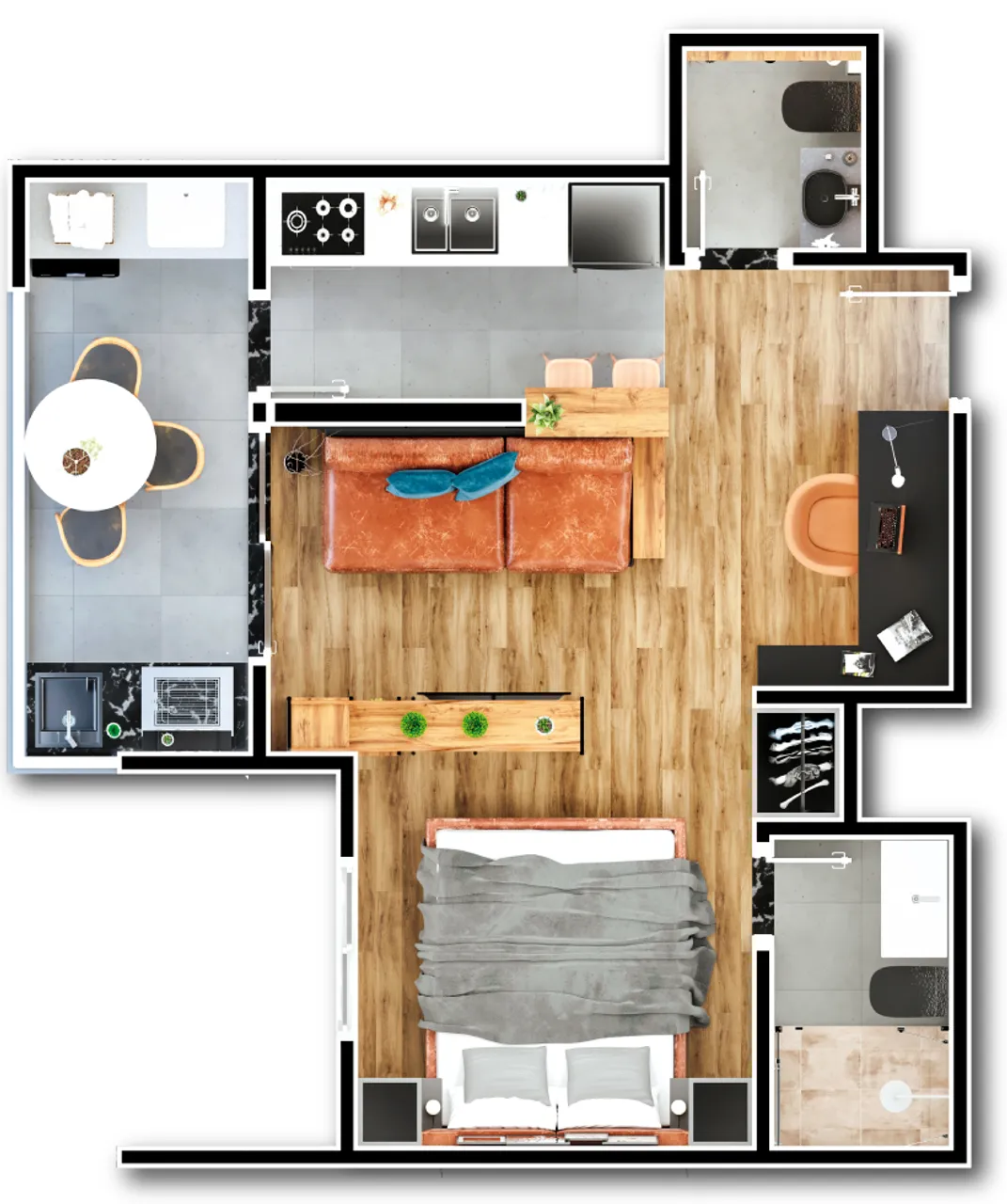 PLANTA 39m²