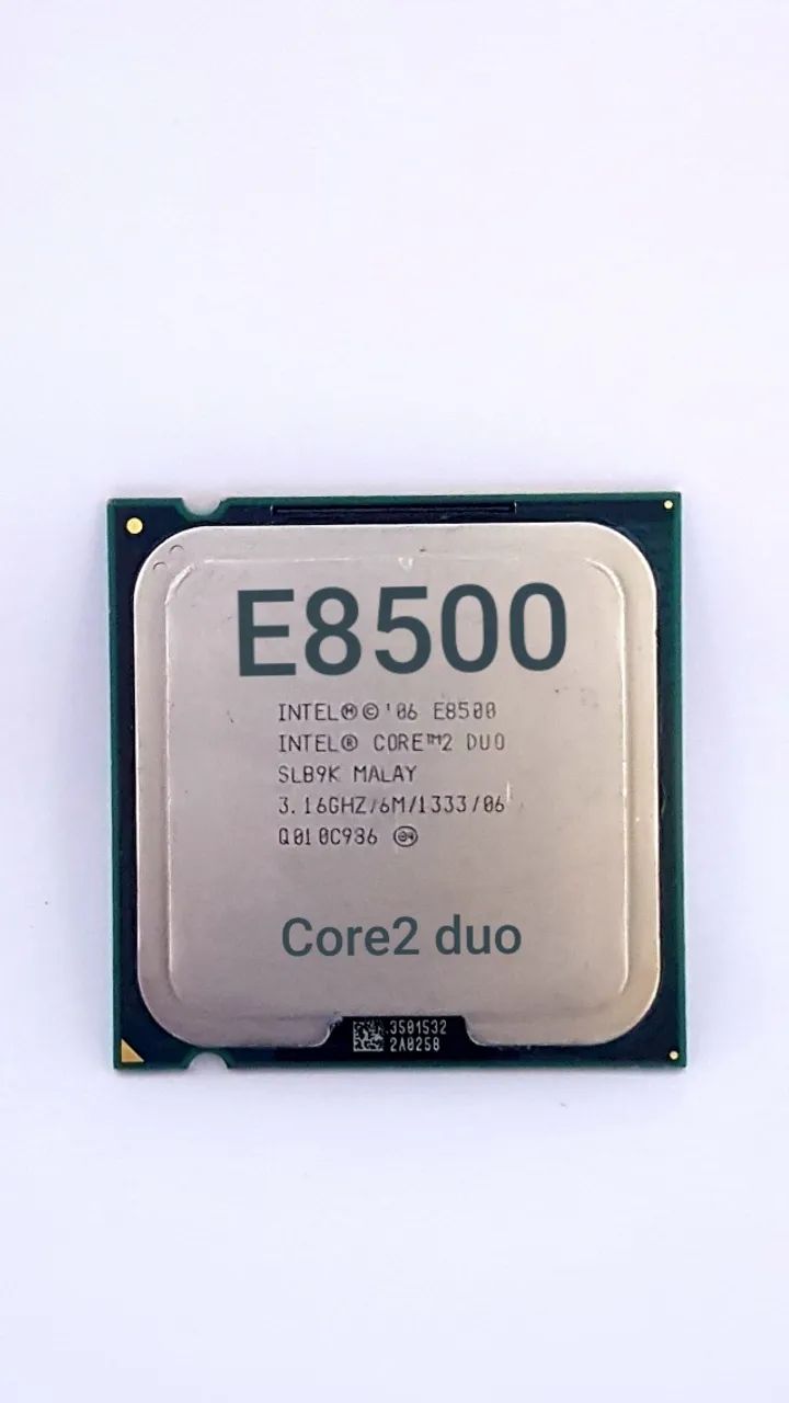 Processador Intel Core 2 Duo E8500- 3.16 Ghz e 1333 Barramento.