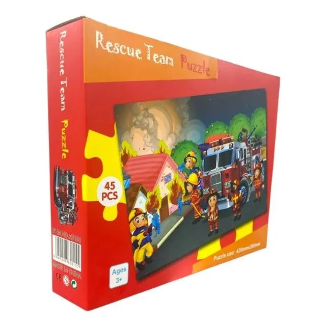 quebra-cabeça brinquedo educativo bombeiro cd-369 - Foto 3