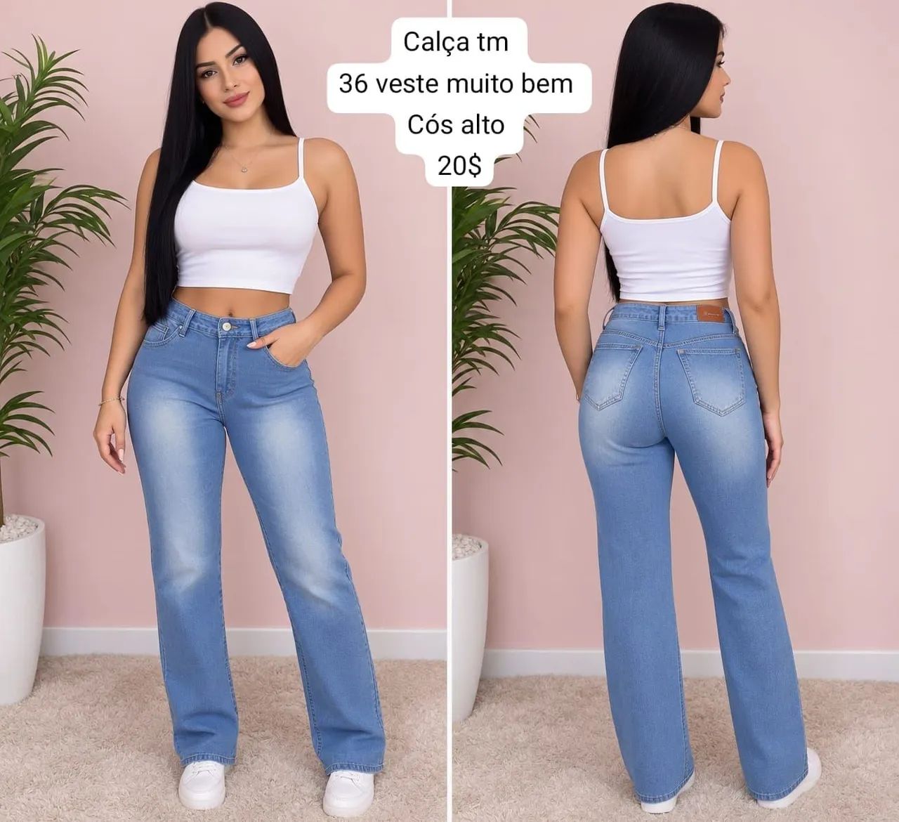 Calça jeans tm 36 