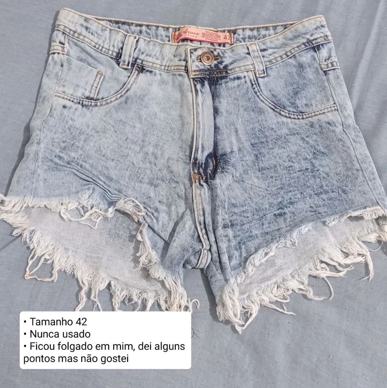 Short Jeans Azul 42
