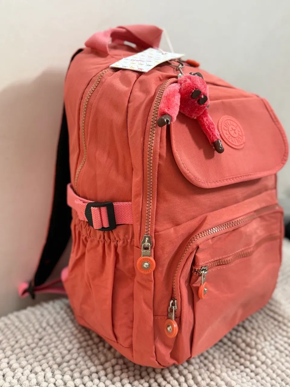 Bolsa Kipling Primeira linha na cor SALMÃO - Foto 2