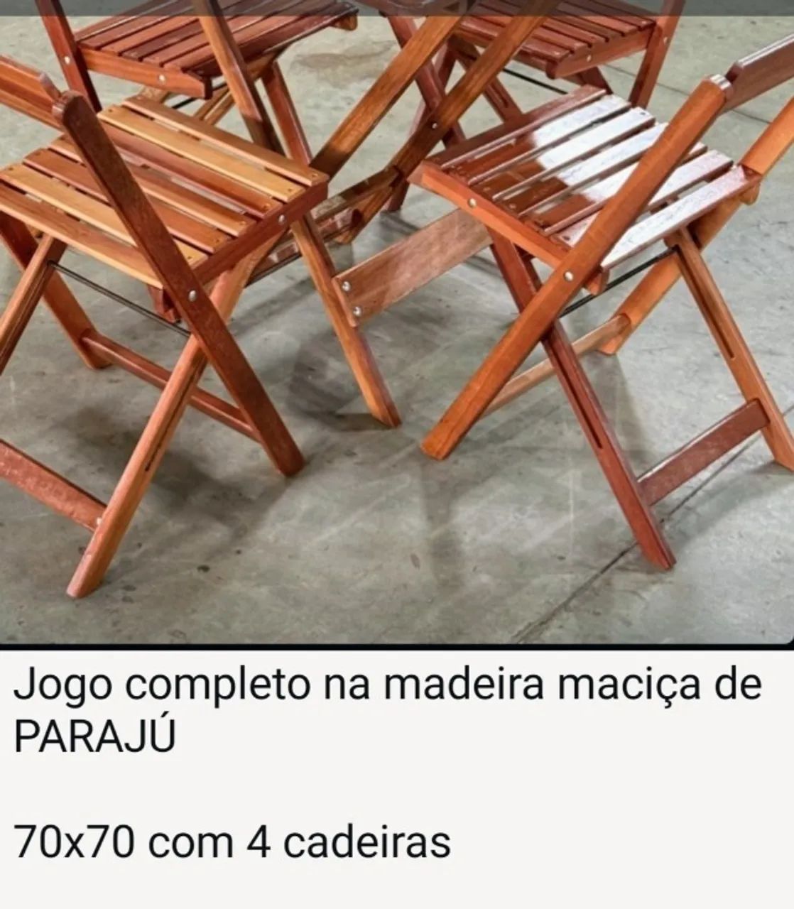 Jogo de mesa e cadeira  - Foto 3